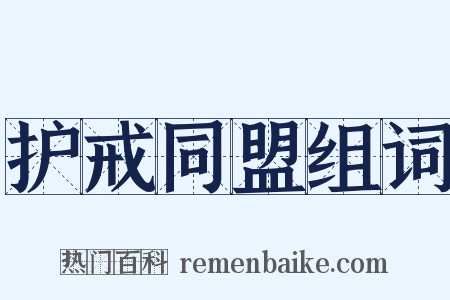 护戒同盟组词是什么意思的图片